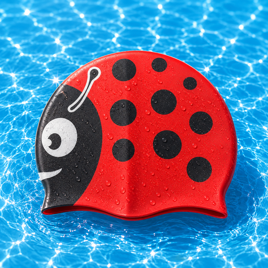 Silicon Swim Cap - lady Bug Print 43g