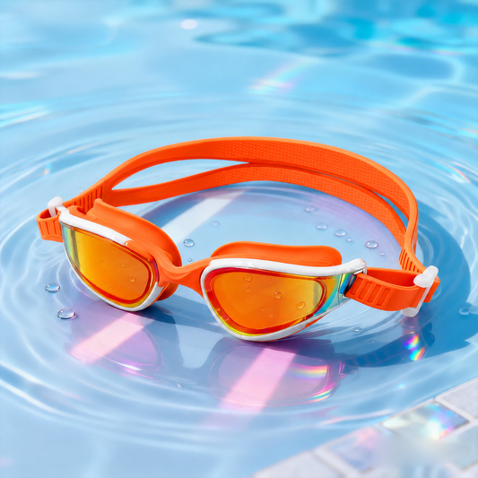 Swimming Goggles - Orange Colour 102g