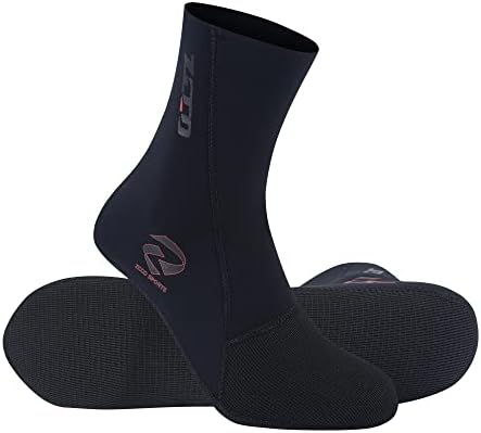 ZCCO Neoprene Socks Unisex 3mm Wetsuit Booties - Black