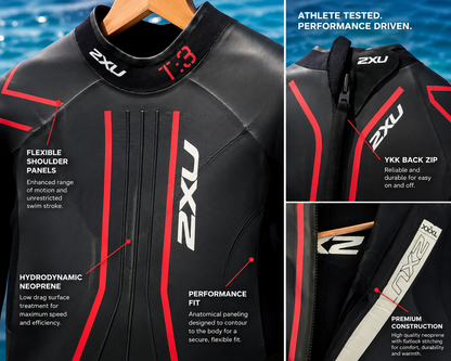 Triathlon Swimming Wetsuit | 2XU T:3 - Available to Rent