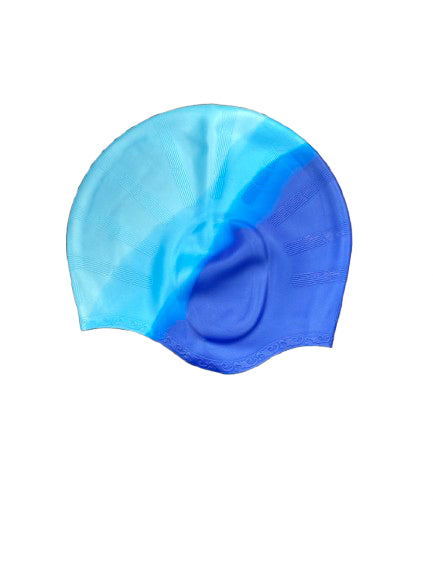 Silicone Swim Cap- Blue Print 80g