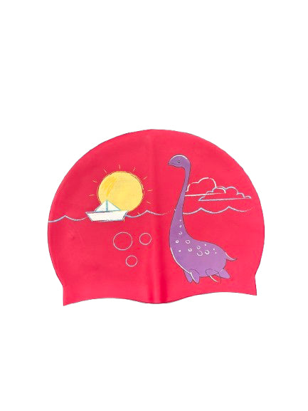 Silicone Swim Cap - Dinosaur Print 61g