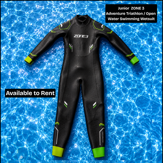 Kids/Junior Zone 3 Neoprene Triathlon Swimming Rental Wetsuit