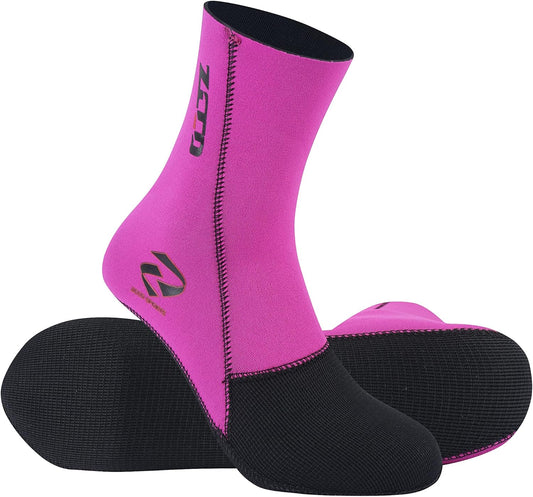 ZCCO Neoprene Socks Unisex 3mm Wetsuit Booties - Pink