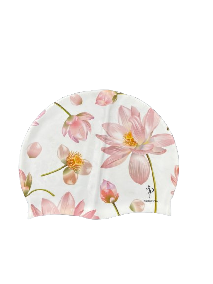 Silicone Swim Caps - Flower Print 59g
